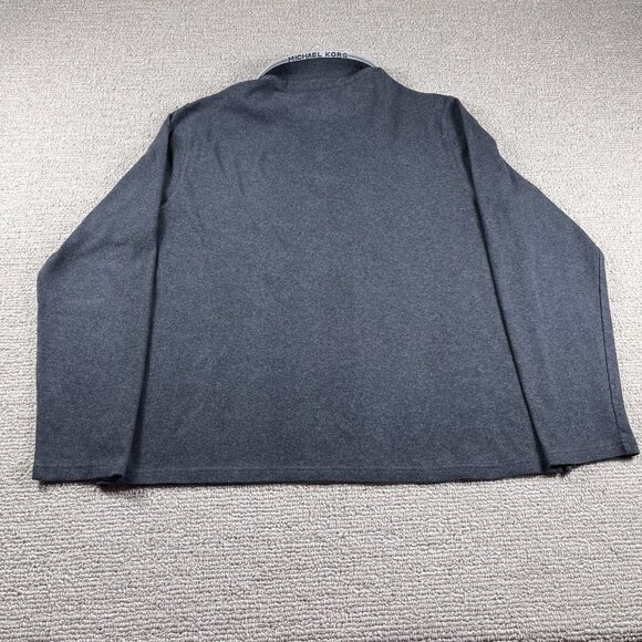 Michael Kors Long Sleeve Polo Shirt Gray Men’s Size XL - Picture 8 of 8